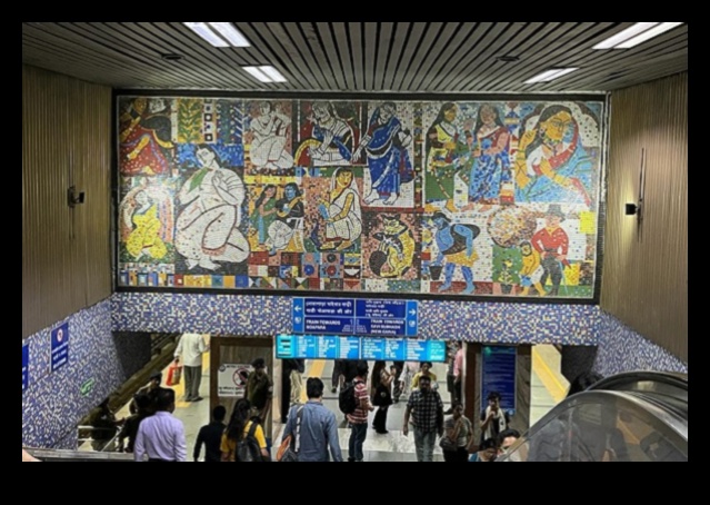 Metro Mozaics Povești ale orașului, țesute în transportul public 4 Mozaice metrou: povești diverse împletite în transportul public